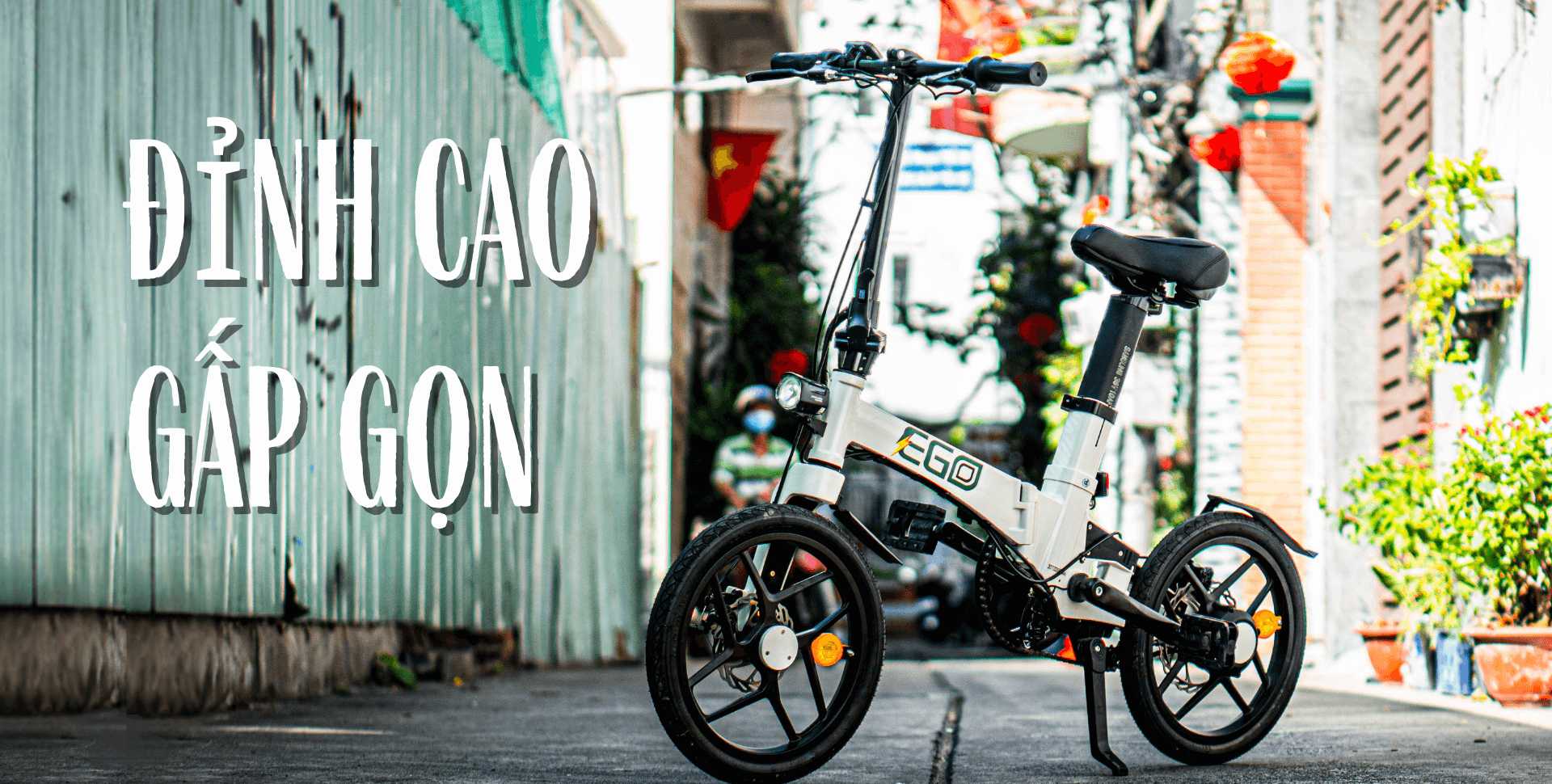 Banner EGO Bike Màu Trắng